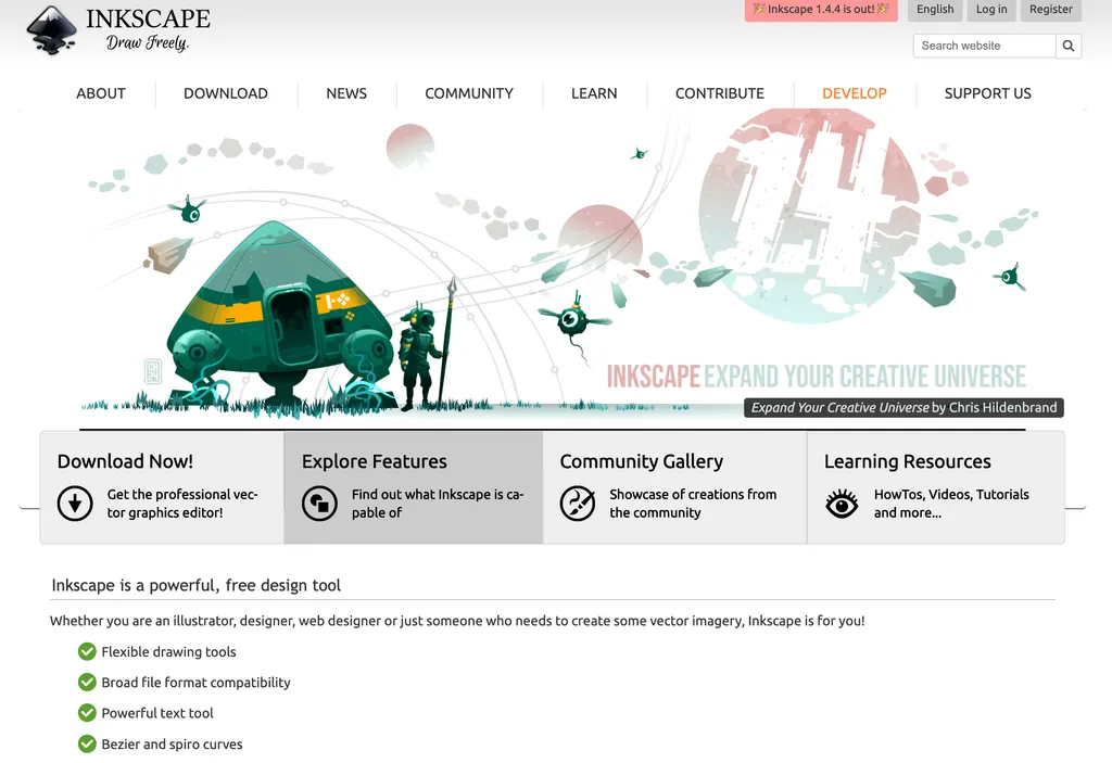 Inkscape screenshot